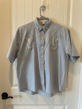Jane Ashley Women's Blue Top